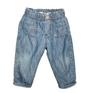 Gap Sherpa-Lined Pull-On Jeans Size 12-18 Months